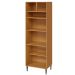 Paneleiro 100% MDF 3 Portas com Nicho para Microondas Luna Cinamomo/Branco