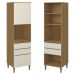 Paneleiro Microondas 02 Portas 02 Gavetas 2005801 Atacama Branco ARMoveis