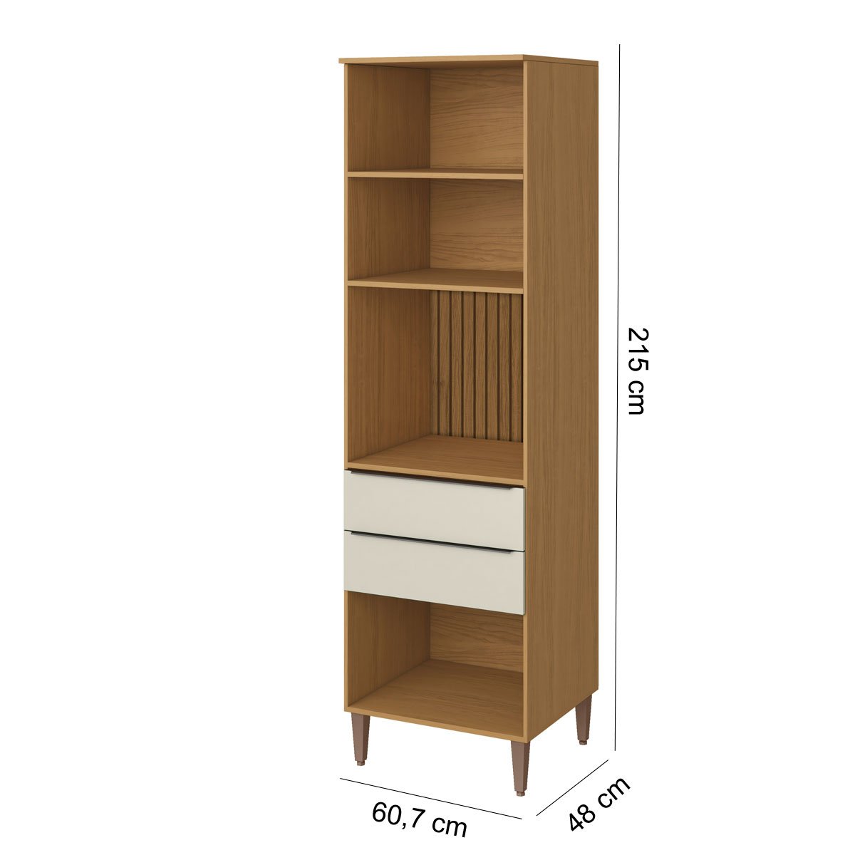 Paneleiro para Cozinha 2 Portas 2 Gavetas c/ Nicho de Microondas Raiar