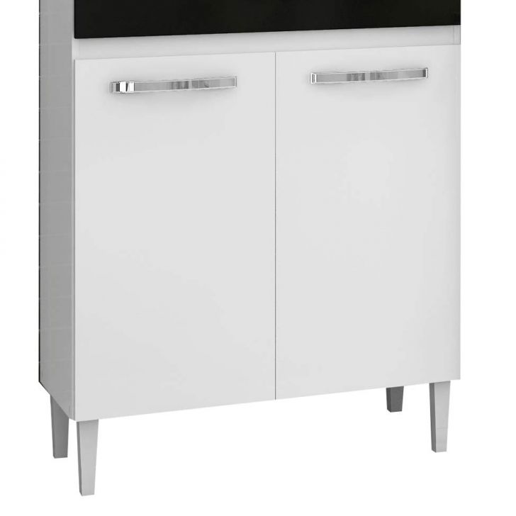 Cozinha Compacta Julia 8 Portas Branco e Preto Aramóveis # Cozinha Compacta Aramoveis Julia Cozinha Compacta Julia 8 Portas Branco e Preto Aramóveis # Cozinha Compacta Aramoveis Julia