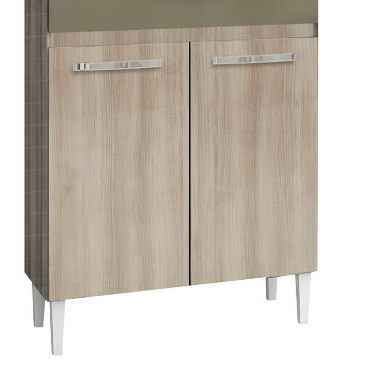 Cozinha Compacta Julia 8 Portas Teka e Brown Aramóveis # Cozinha Compacta Aramoveis Julia Cozinha Compacta Julia 8 Portas Teka e Brown Aramóveis # Cozinha Compacta Aramoveis Julia