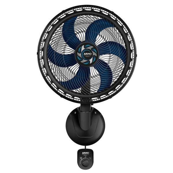 Ventilador de Parede 50cm 220V Preto e Azul VB51 Xtreme Force Breeze Arno
