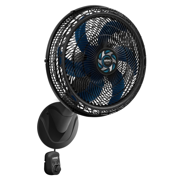 Ventilador de Parede 50cm 220V Preto e Azul VB51 Xtreme Force Breeze Arno