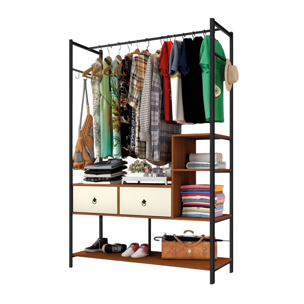 Closet Industrial Magali Preto Canela Off White