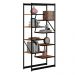 Conjunto Mesa Estante para Escritório Apolo Preto Canela