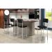 Conjunto com 2 Banquetas Vintage Cromado e Preto