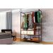 Guarda Roupa Closet Industrial Modulado Mazzaro - Canela/Off white