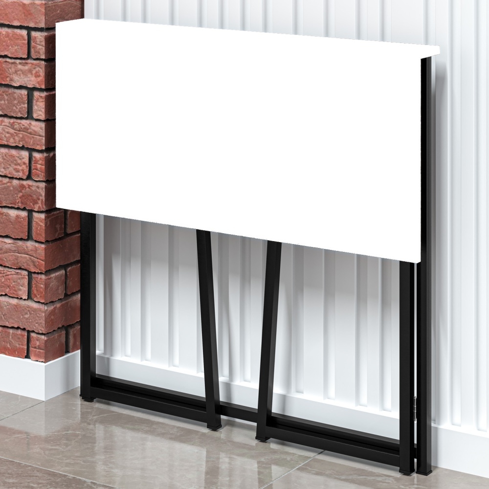 Home Office Vintage para Escritório Slim Syst Preto e Branco