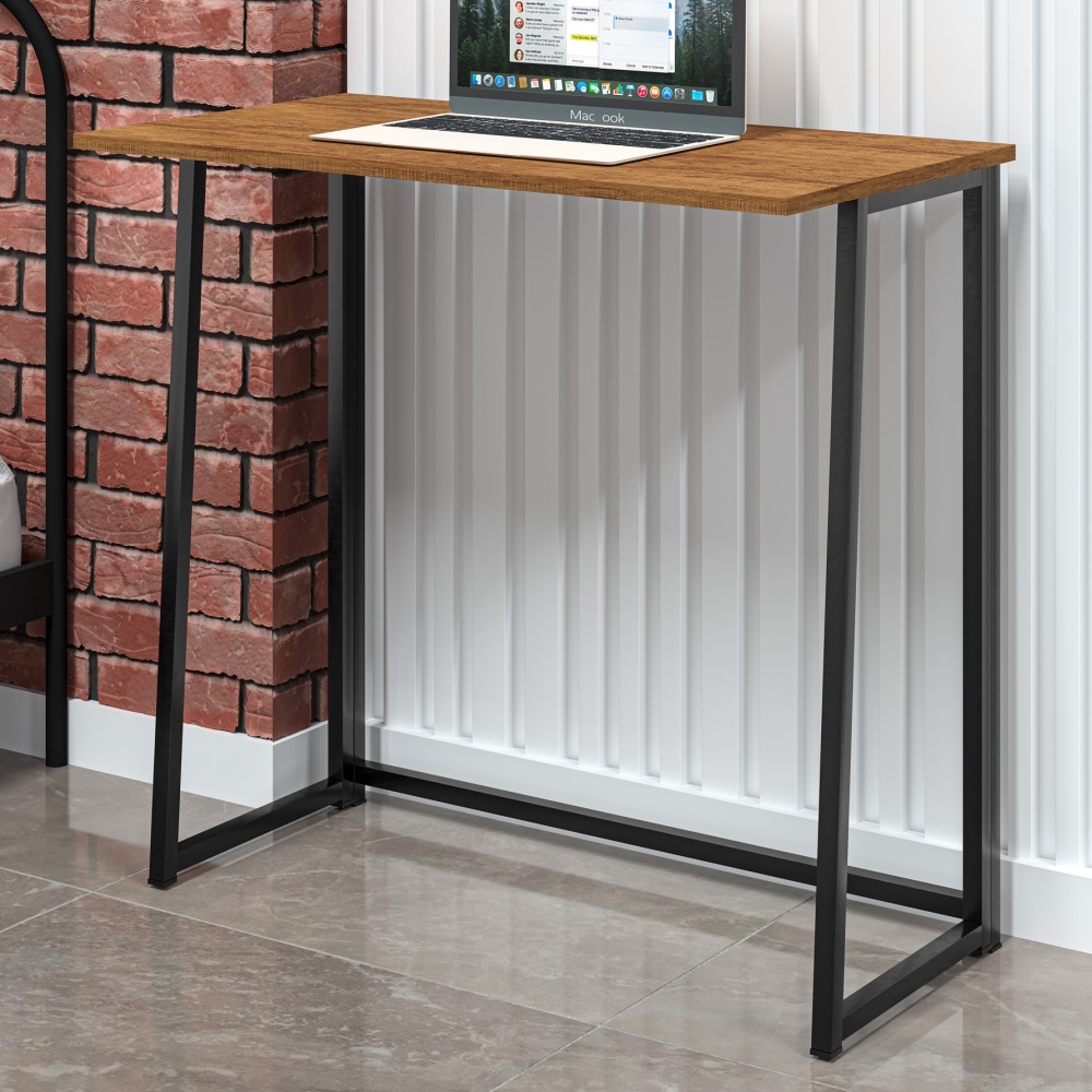 Home Office Vintage para Escritório Slim Syst Preto e Canela