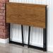 Home Office Vintage para Escritório Slim Syst Preto e Canela