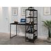Home Office Vintage para Escritório com Prateleira Blast Preto