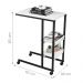 Mesa Industrial Auxiliar para Cama Miti Preto e Branco