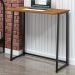 Mesa Industrial para Escritório Slim Asy Dobrável Preto e Canela