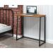 Mesa Industrial para Escritório Slim Asy Dobrável Preto e Canela