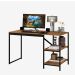 Mesa Industrial para Escritório Slim Bers Preto e Canela