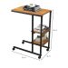 Mesa Lateral Fit Canela Rústico e Preta
