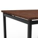 Mesa de Jantar Quadrada Riviera Preta e Castanho 90 cm