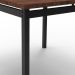 Mesa de Jantar Quadrada Riviera Preta e Castanho 90 cm