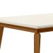 Mesa de Jantar Retangular Brasil Avelã e Off White 130 cm