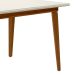 Mesa de Jantar Retangular Brasil Avelã e Off White 130 cm