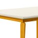 Mesa de Jantar Retangular Brasil Mel e Off White 130 cm