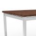 Mesa de Jantar Retangular Riviera Cromada e Castanho 120 cm