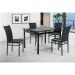 Mesa de Jantar Retangular Riviera Preta 120 cm