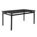 Mesa de Jantar Retangular Riviera Preta 160 cm