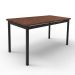 Mesa de Jantar Retangular Riviera Preta e Castanho 160 cm