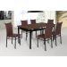 Mesa de Jantar Retangular Riviera Preta e Castanho 160 cm