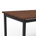 Mesa de Jantar Retangular Riviera Preta e Castanho 160 cm