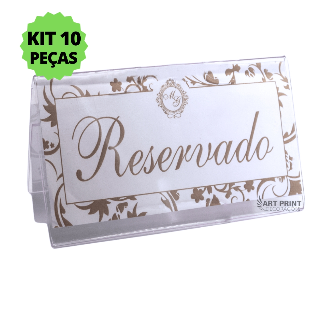 10 Prisma de Mesa Balcão Buffet Display Expositor PS Cristal