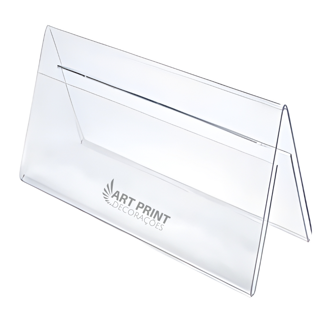 3 Prisma de Mesa Balcão Buffet Display Expositor PS Cristal