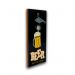 Abridor De Garrafas Parede Beer Mdf Com Imã 25x13 Cm