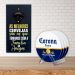 Abridor Garrafa Frase Cerveja + Kit 4 Porta Copos C/ Suporte