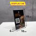 Display Expositor A6 Em L Ps Acrílico Balcão Mesa Kit 15 Pçs
