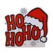 Display de Mesa Enfeite Natal Ho Ho Ho Decorativo 24x15 cm