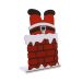 Display de Mesa Feliz Natal Papai Noel Enfeite 24x15 cm