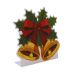 Display de Mesa Sino Feliz Natal Decorativo Enfeite 24x15 cm