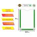 Displays Parede Folha A4 Petg Cristal Quadro Aviso Kit 10 pçs