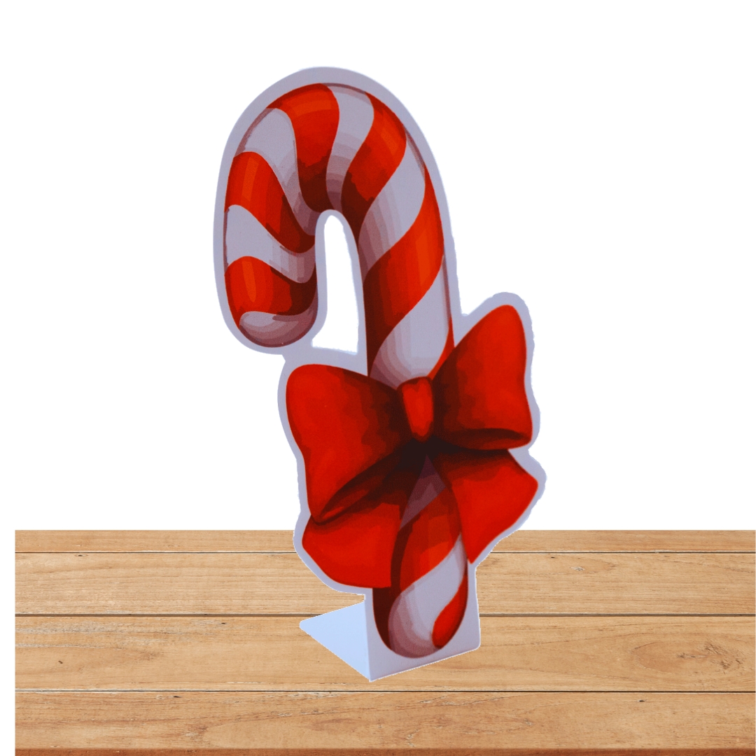 Enfeita Natal Display de Mesa Papai Noel Decorativo 24x15 cm