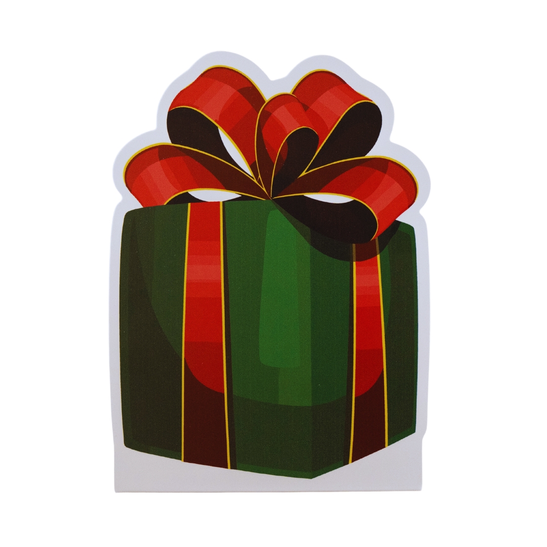 Enfeita Natal Display de Mesa Papai Noel Presente 24x15 cm