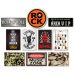 Kit 10 Placas Decorativas Música Rock Guitarras Bandas