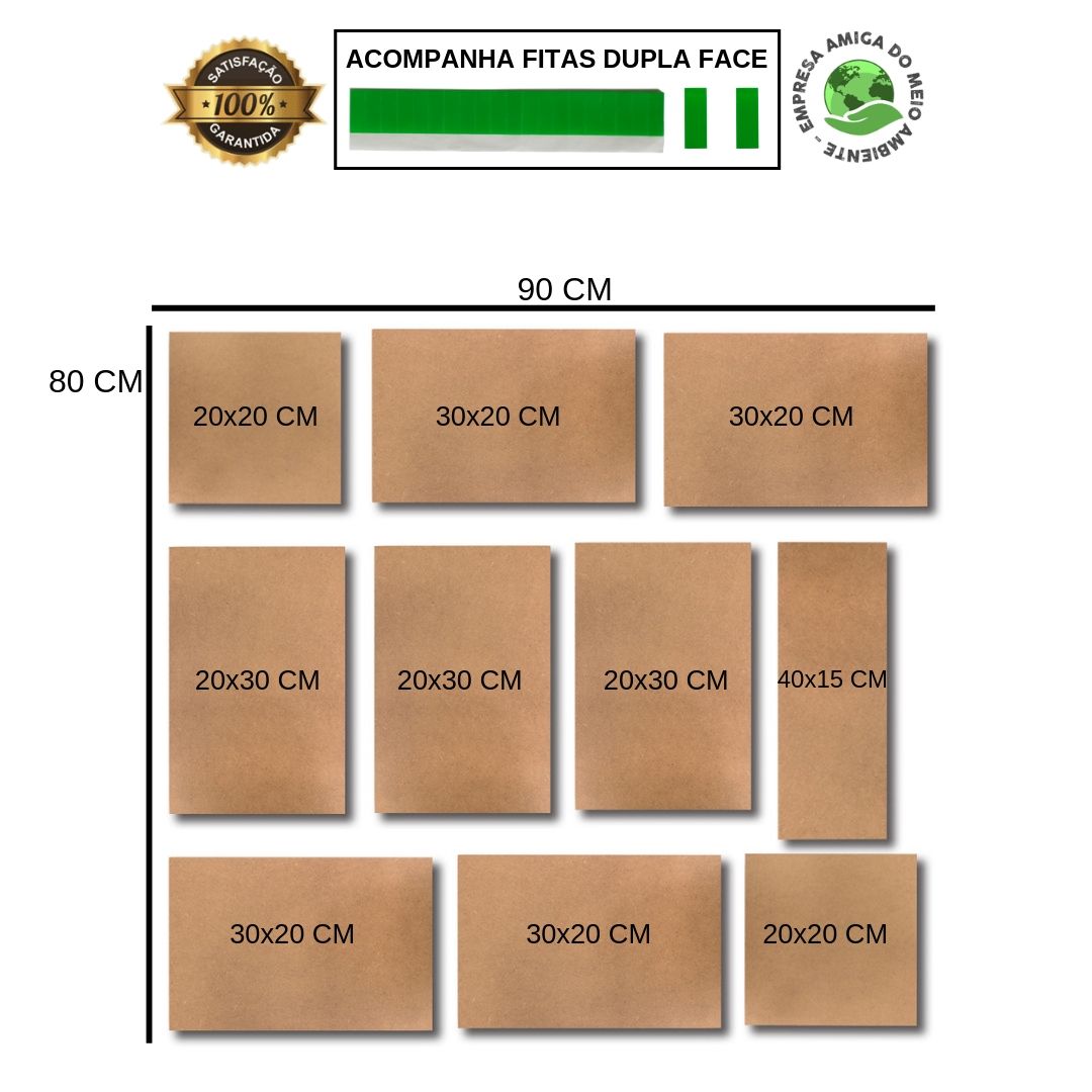 Kit 10 Placas Decorativas Mdf Barbearia Barber Shop