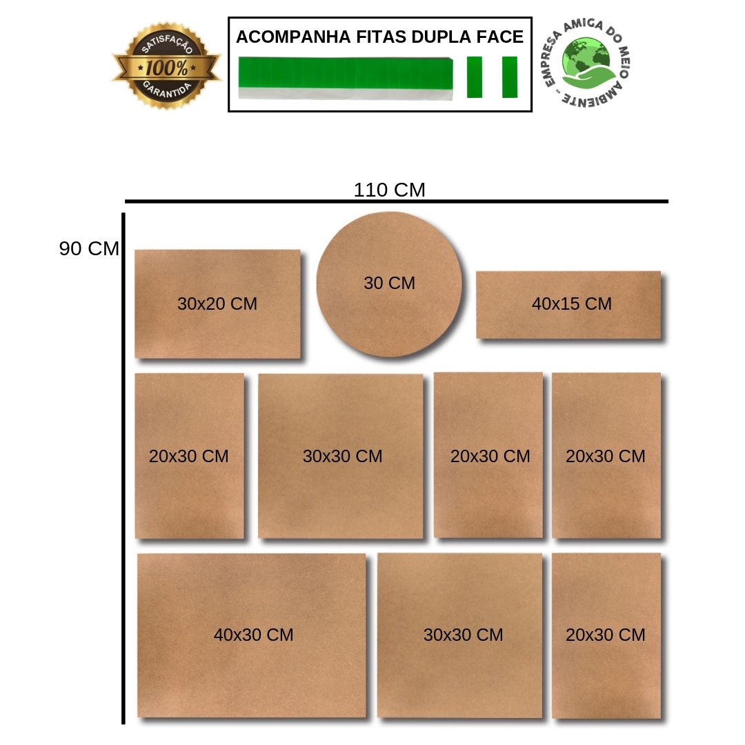 Kit 10 Placas Decorativas Mdf Carro e Moto Vintage