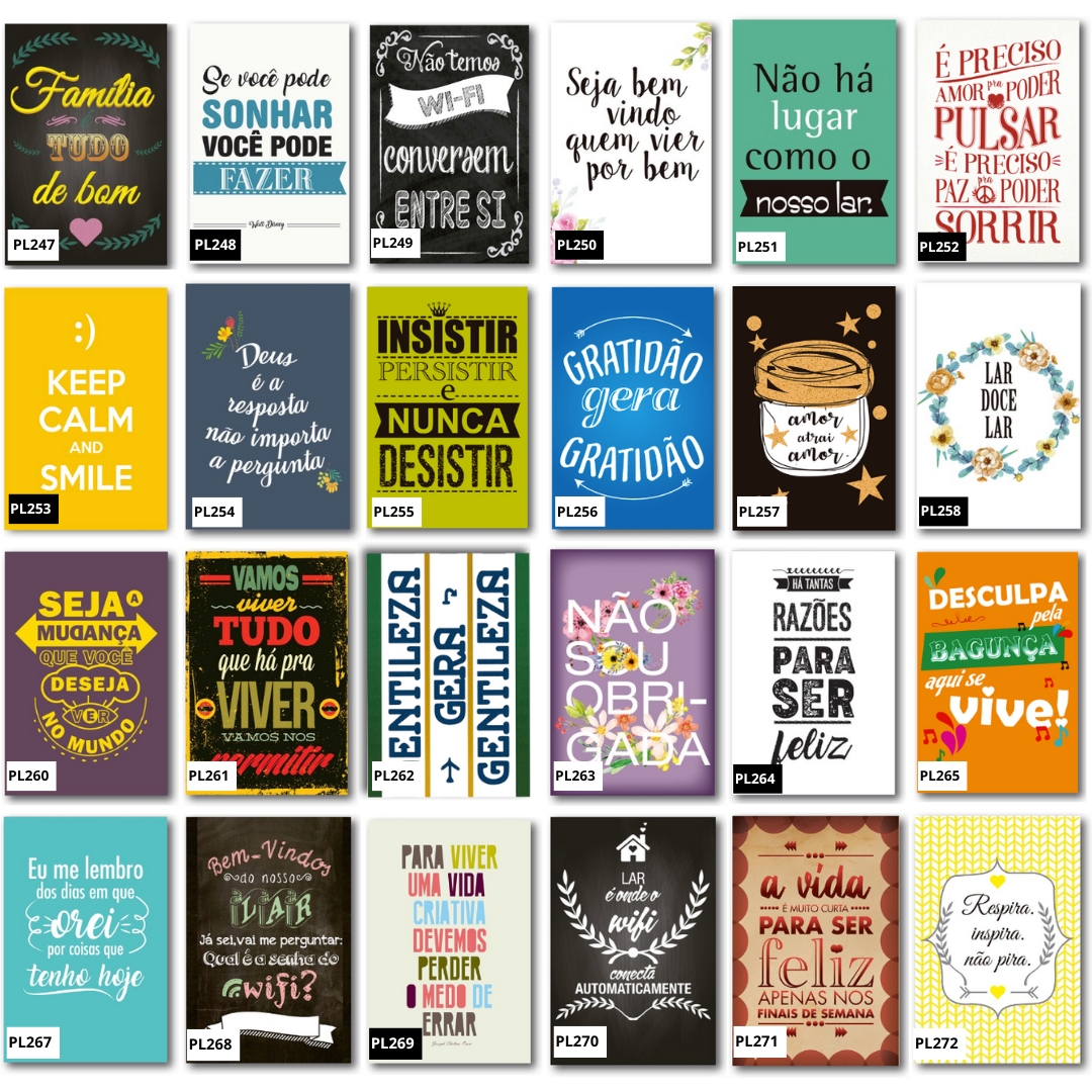 Kit 10 Placas Frases Cozinha Café 20x30 cm Você Escolhe