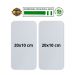 Kit 2 Placas Sinalização Banheiro Feminino Masculino 20x10cm