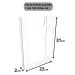 Kit 3 Displays Porta Folha Prontuário Parede A4 Acrílico Ps