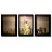 Kit 3 Quadros Decorativos Mosaico Estátua da Liberdade