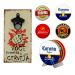 Kit 4 Porta Copos Cerveja Com Suporte + Abridor de Garrafas